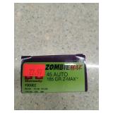 20 rds ZombieMax 45 auto 185 gr Z-Max