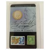 Benjamin Franklin commemorative silver coin 1963