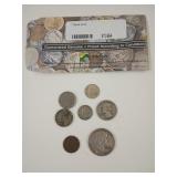 Seven scarce coins, Buffalo nickel, Mercury had