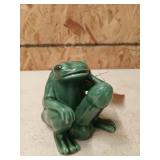 Ceramic frog figurine