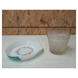 DYNAWARE PYR-O-REY pie plate, glass ice bucket