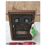 PO box combination coin bank 6x4.75x4