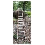 Aluminum Extension ladder, decent shape has faded