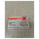 5 rounds of 12 gauge 3 in MAG. 1 oz slugs