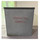 Vintage Galvanized Insulated Porch Milk Box