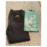 Custom Shirt and Wranglers