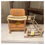 Toddler Potty Chair and Doll Crib