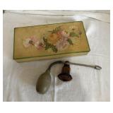 Vintage trinket box - items inside included and