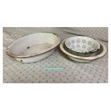 WHITE WITH RED ENAMELWARE 2