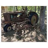 Antique Oliver 66 Tractor and Implements