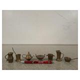 Miniature brass pieces