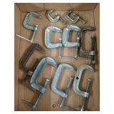 10 asst c clamps