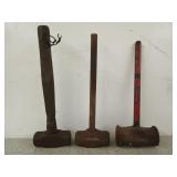 3 asst sledgehammers