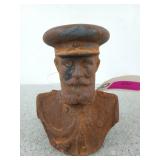 Cast iron military officer statue 6.5 x 5