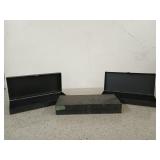 3 small metal boxes 1.5 x 9.5 x 4