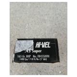 20 rds .45 super 165 gr BHP