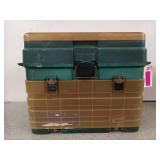 Large Plano tackle box w/ contents 15 x 10 x 20