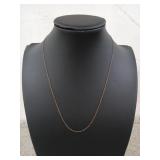 1/20-12k gold chain 18" .9 gram