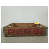 Wooden Pepsi soda crate