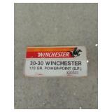 20 rds 30-30 Win  170 gr Power-Point