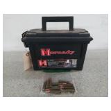 10 rds 7.62x39 & plastic ammo can