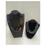 Two beautiful necklaces, both marked 925, mostly