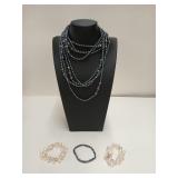 Beautiful pearl jewelry, two necklaces 66 in each,