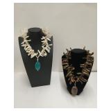 2 Beautiful Diana Venezia 21" necklaces, 925