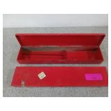 2 small metal boxes 1.25 x 15 x 3.25