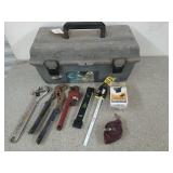 Plano 20" plastic tackle box w/ Kobalt clocks, 10"