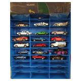 Hot Wheels case w/ 18 cars