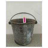 Galvanized pail with handle 10.5 x 12