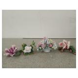 Floral ceramic pieces