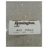 50 rds 40 S&W 180 gr MC