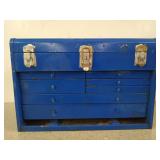Metal toolbox w/ 7 drawers 14x20