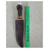 Chipaway cutlery knife in leather sheath