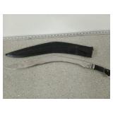 Vintage Kukri Sword / Knife w/ scabbard 23"