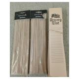 2 packs of 12" bamboo skewers, grocery list pads