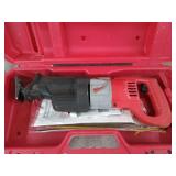 Milwaukee heavy duty sawzall in case, works w/
