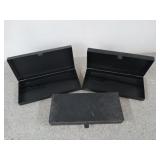 3 small metal boxes 1.5 x 9.5 x 4