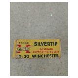 20 rds 30-30 Win 150 gr expanding bullet