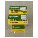 54 rds 221 Rem Fireball 50 gr