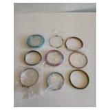 Assorted bangle bracelets