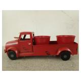 Decorative metal truck planter 5.75 x 15