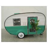 New pre-lit spring vintage camper decor 10 x 17