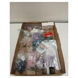 Assorted beads, buttons, jewelry making