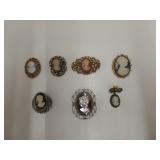 Seven beautiful cameos