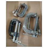 9 c clamps, up to 3"