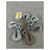 6 - 3/8" chain hooks
