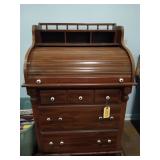 S roll desk w/ 3 drawers 46 x 28.5 x 22 &